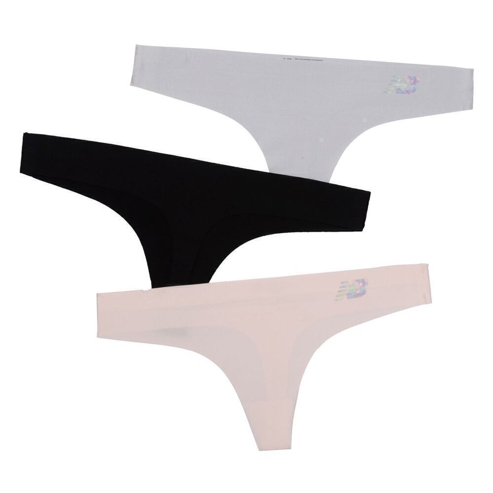 NWT New Balance Women's 3-Pack No-Show Laser-cut Bonded Thong